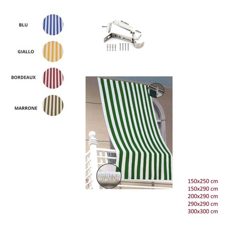 Tenda sole con anelli - sole,